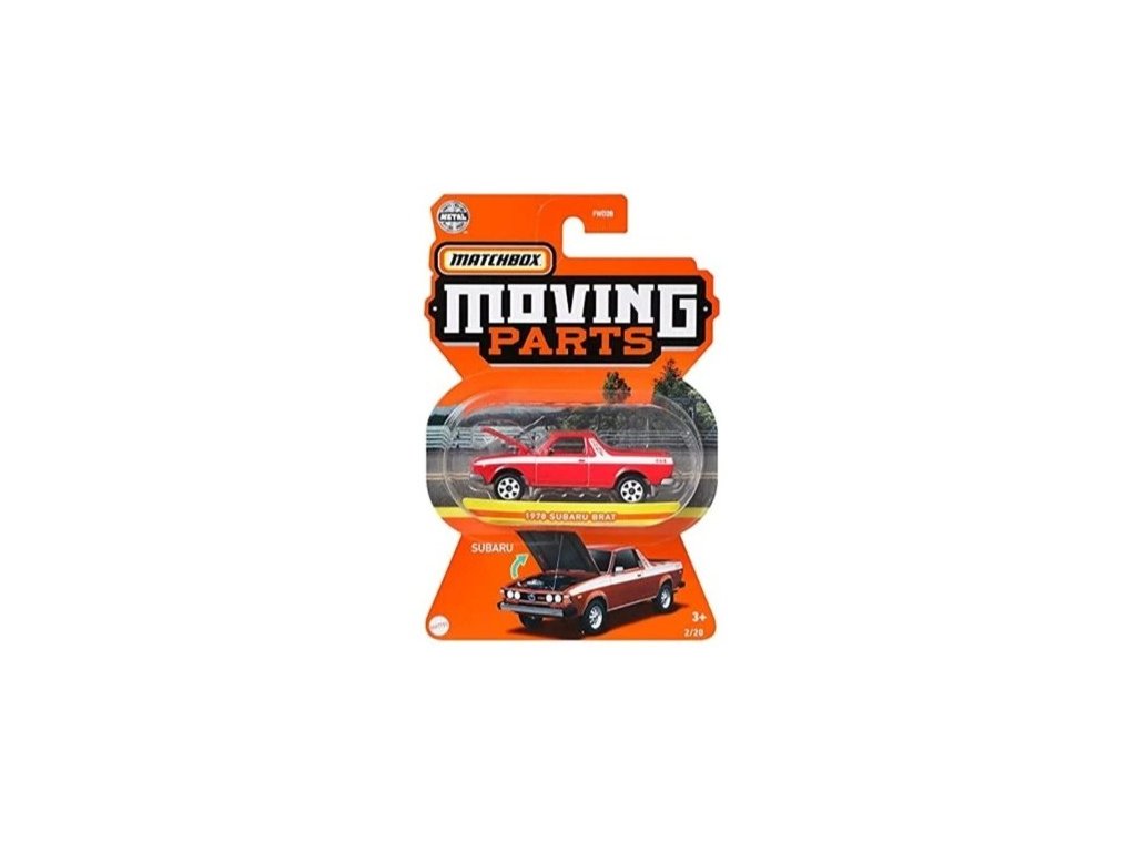 Subaru Brat 1978 červená 1:64 - MATCHBOX Subaru Brat - model auta 1/64