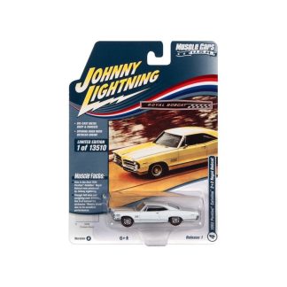 Pontiac Catalina 2+2 Royal Bobcat bílá 1965 1:64 - Johnny Lightning Pontiac Catalina - sběratelský model auta 1/64