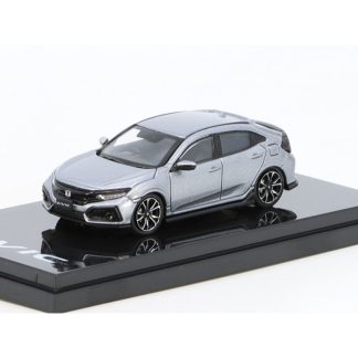 Honda Civic Hatchback (FK7) stříbrná 1:64 - Hobby Japan Honda Civic Hatchback - kovový model auta