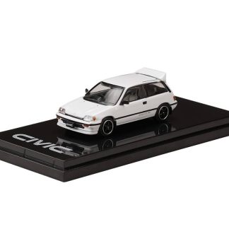 Honda Civic Si (AT) 1984 bílá 1:64 - Hobby Japan Honda Civic Si (AT) 1984 - kovový model auta