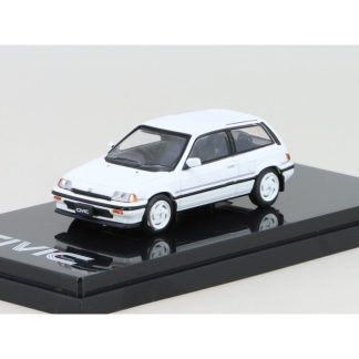 Honda Civic Si (AT) 1986 bílá 1:64 - Hobby Japan Honda Civic Si (AT) 1986 - kovový model auta