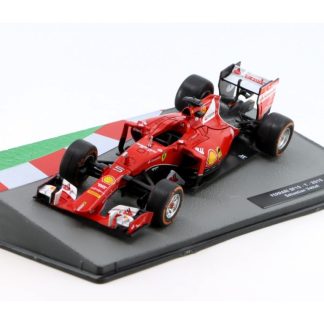 FERRARI SF15-T- 2015 sebastian Vettel 1:43 - Racing Cars časopis s modelem #23 FERRARI SF15 - kovový model auta 1/43