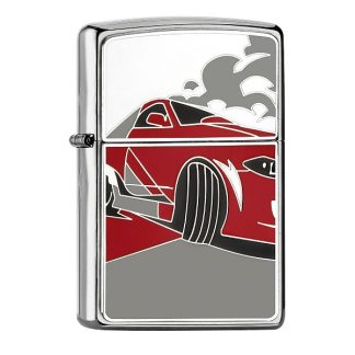 ZIPPO chrom gebürstet Racing Car 2008027