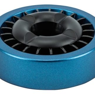 Ascher mit Stern-Einsatz blau glitter/schwarz 13 cm