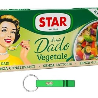 5 x Star Il Mio Dado Vegetale, Broth Cubes with 9 Vegetables, Boxes with 10 Vegetable Cubes + Beni Culinari Free Keyring