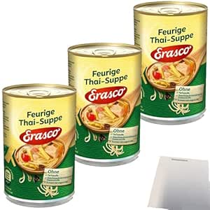 usy Bundle für Erasco Feurige Thaisuppe 3er Pack (3x390ml Dose) + usy Block