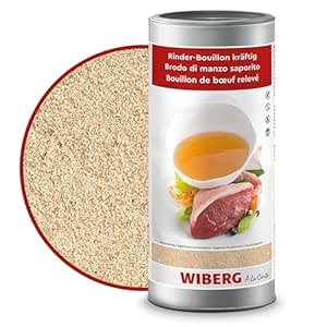 WIBERG Strong Beef Broth - Aromatic Beef Broth and Versatile Condiment for Stews, Goulash and Beef Dishes, 1.1 kg