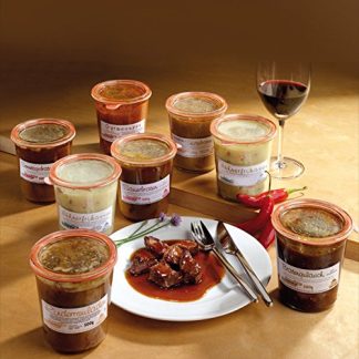 Ready-to-serve beef rolls in mason jar 500g