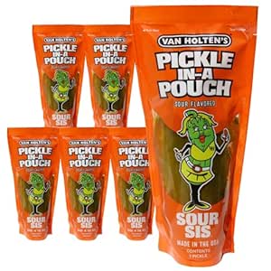 Van Holten's Pickles Sour Sis Pickle In A Bags (Pack of 6)