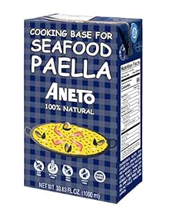 Aneto Caldo Para Paella Broth for Paella with Fish and Seafood, Pack of 1 (1 x 1 L)