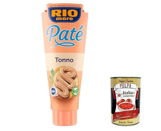 12 x Rio Mare Patè Tonno Tuna Cream 100 g Spread Spread + Italian Gourmet Polpa 400 g
