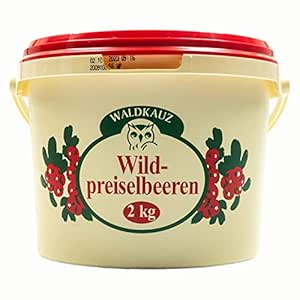 Food-United Wild Cranberries 2000 g Delicious Tart Fruity Sour Spicy Sweet Wild Meat Dishes Camembert Cake Jam Gently Refined Hand Collected Wild Fruit