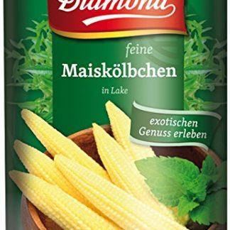Diamond Fine Corn in Lake [3 x 425g/225g ATG] Baby Corn, Pack of 3