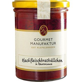 Gut Klepelshagen Minced Meat Balls from Pasture Beef in Tomato Sauce (350 g) - Organic