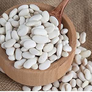 Soleilfood 2 kg White Beans Dried White Beans Legumes Fasulye GMO Free Finest Quality