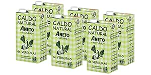 Aneto 100% Natural - Vegetable Broth - Pack of 6 Units of 1 Litre