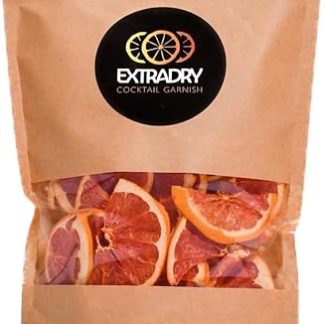 Extra Dry Dried Grapefruit for Cocktail | 80 Pieces Dried Grapefruit | Large Bag 188g 1/2 Dried Grapefruit Slices | 100% Natural | Dried Fruits No Added Sugar