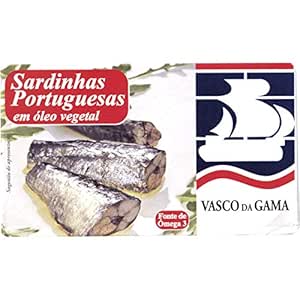 Vasco da Gama Portuguese sardines can be used in plant oil 120 g