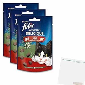 Felix Naturally Delicious Beef N1 Pack of 3 (3 x 50 g Pack) + usy Block