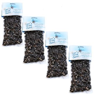 Black Olives THROUMBA - Natural Rose with Aroma Spices from Thassos Island - Package 4 x 250 g