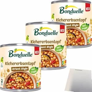 usy Bundle for Bonduelle Chickpea Pot Pack of 3 (3 x 400 g Tin) + usy Block