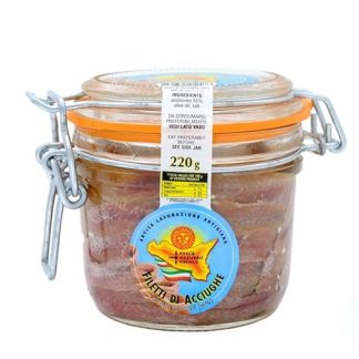 Anchovy Fillets in Olive Oil in Airtight Glass 220 g