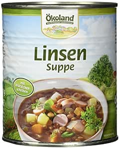 ÖKOLAND Lentil Soup, Pack of 3 (3 x 800 g)