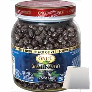 usy Bundle for Öncü Black Olives M (1000 g PET Tin) + usy Block