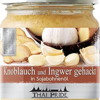 175g Chopped Garlic and Ginger Mix in Soybean Oil Brand THAI PRIDE