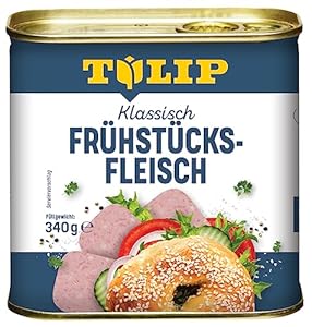 TULIP Pork Breakfast Meat, 340 g, Delicious Pork in Practical Recyclable Preserve, Pork Breakfast Meat in a Tin, 86% Pork