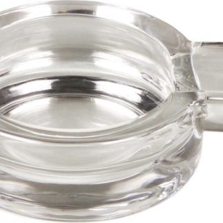 Zigarrenascher Glas transparent rund 8.5cm/1 Ablage