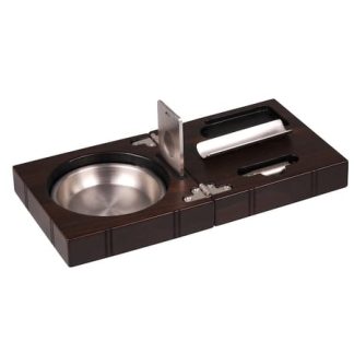 Zig.-Set Walnut mit Ascher, Cutter, Rundcutter