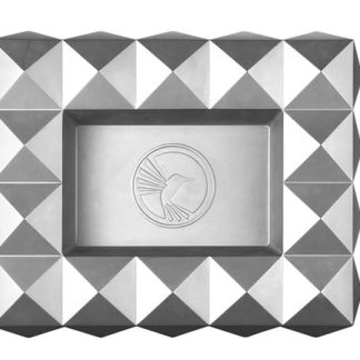 COLIBRI Zigarrenascher Metall Quasarsilber metallic 6 Abl.