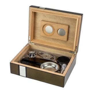 Humidor-Set 2-tone Laserfinish fuer ca. 25 Zigarren