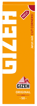 5 Heftchen à 50 Blättchen Zigarettenpapier Gizeh Gelb