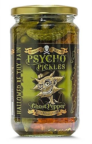 Psycho Cornichons Ghost Pepper Pickles