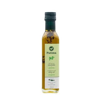 Pathma Extra Virgin Olive Oil with Oregano - Crete Olive Oil - Greek Olive Oil (Olive Oil Oregano 250ml)