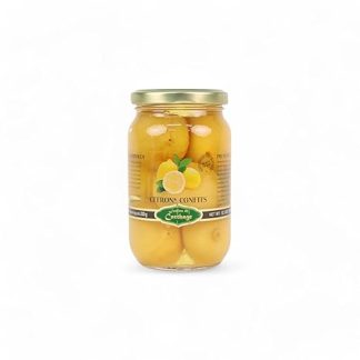 Harvessa Pickled Lemons in Glass 350 g - Lemon, from Tunisia, Tunisian Salt Lemons, in Brine, Lemons Inlaid in Glass, Vegan, Gluten Free, Tajine Cous-Cous Fish Risotto (1)
