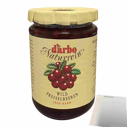 D'Arbo Wild Cranberries (400 g Glass) + usy Block