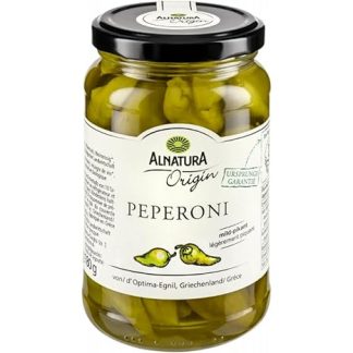 Alnatura Mild-Spicy Green Peperoni, Inlaid in Lake 350 g