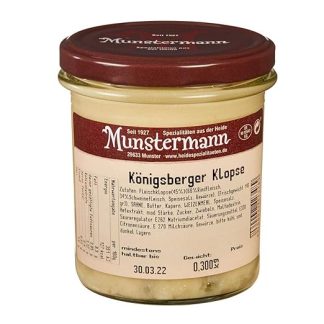 Munstermann Königsberger Klopse in Caper Sauce Handmade 300 g