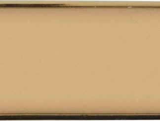 Zigtt.-Etui v.H. Soft-Leder beige, Rahmen vergoldet 100mm/8