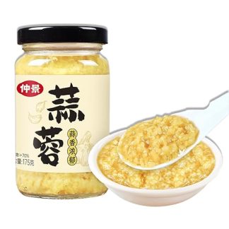 BaiLiSnacky Minced Garlic 175 g Time Saving and Intense Taste Without Effort (Chopped Garlic x 1)