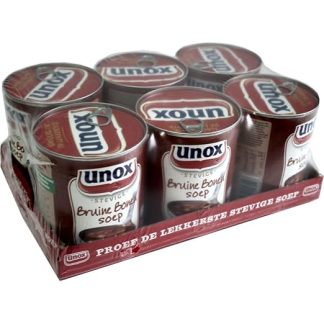 Unox Bruine Bonen Soep 6 x 800 ml Preserve (Brown Bean Soup)