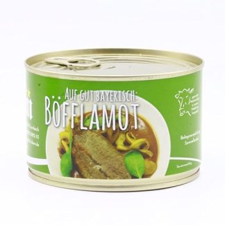 400 g Boeuf à la Mode/Böfflamott/Böflamot - Roast Beef - with Mushrooms - 240 g Meat per Canned - Long Lasting