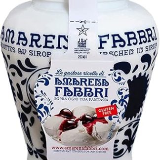 Fabbri Amarena Sciroppo Amarena Black wild cherries Cherry Fruit syrup 600 g Pot