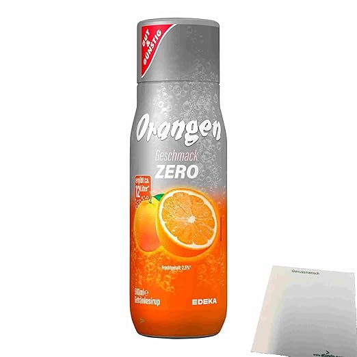 usy Bundle for Gut & Cheap Orange Zero Drink Syrup (500 ml Bottle) + usy Block