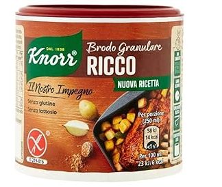 6 x Knorr Brodo Granulare Ricco Rich Granular Broth 150 g Flavour for Your Dishes Gluten-Free Lactose Free 100% Italian Broth