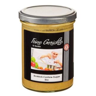 Schrader Broccoli Cashew Date Soup Organic Vegan & Lactose Free No Preservatives & Flavour Enhancers 370 g