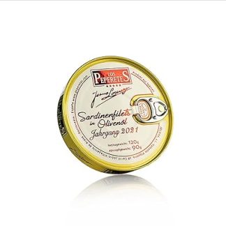 Vintage Sardines Filets 2021, in Olive Oil, Los Peperetes, 120 g